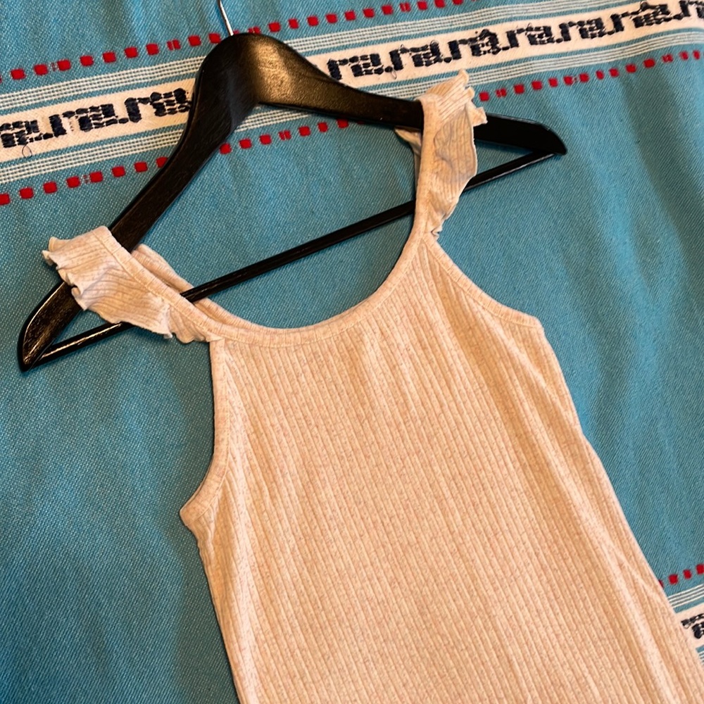 Treasure & Bond ruffle shoulder mini dress light pink,size xl or 14/16 preteen